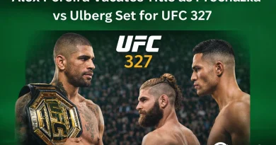Alex Pereira Vacates Title as Prochazka vs Ulberg Set for UFC 327 I