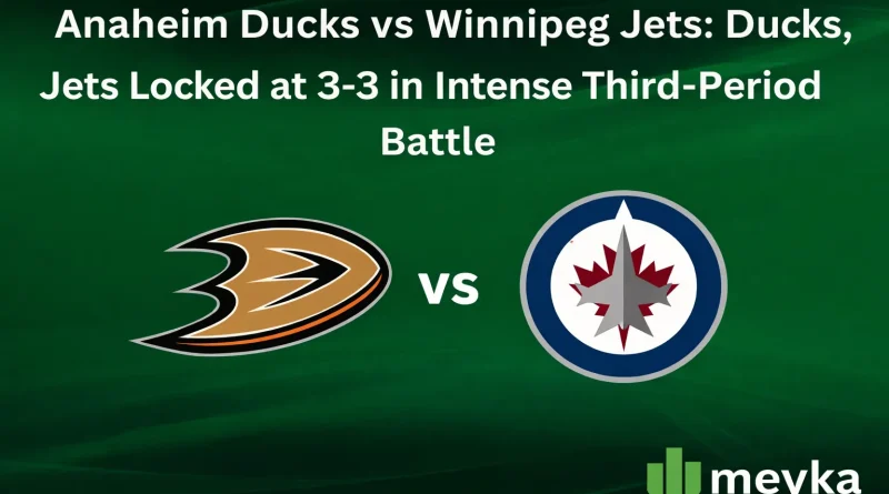 Anaheim Ducks vs Winnipeg Jets