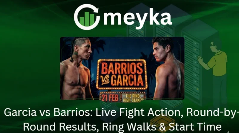 Garcia vs Barrios: Live Fight Action, Round-by-Round Results, Ring Walks & Start Time