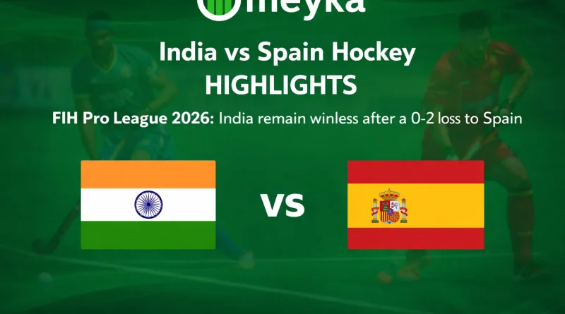 India vs Spain Highlights