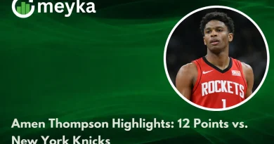 Amen Thompson Highlights: 12 Points vs. New York Knicks