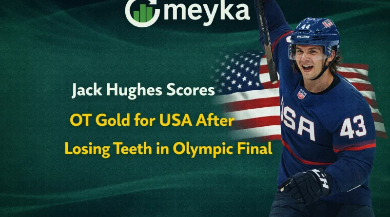 Jack Hughes Scores OT Gold for USA After Losing Teeth in Olympic Final