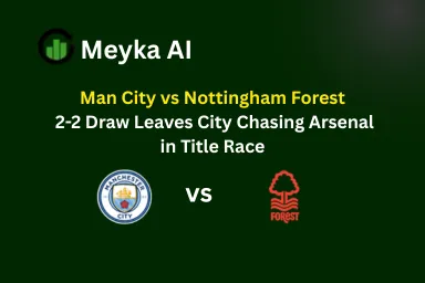 Man City vs Nottingham Forest: 2-2 Draw Leaves City Chasing Arsenal in Title Race