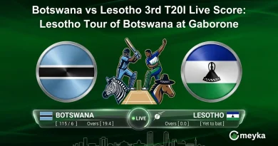 Botswana vs Lesotho 3rd T20I Live Score: Lesotho Tour of Botswana at Gaborone