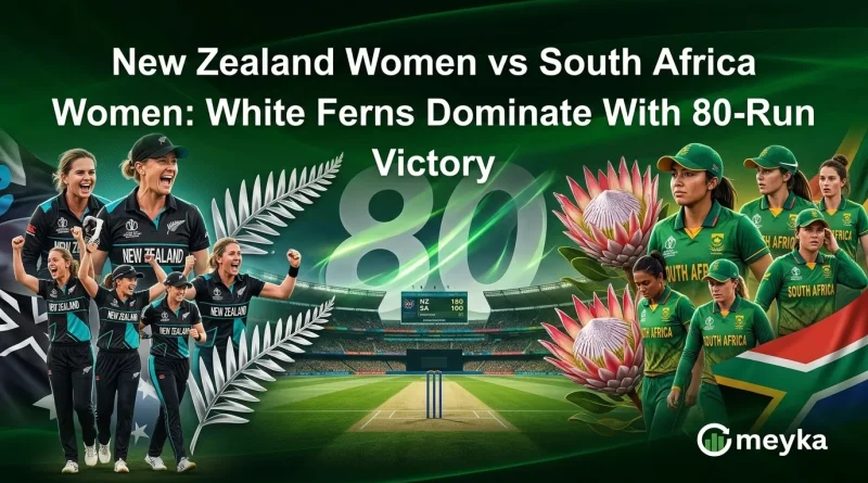 New Zealand Women vs South Africa Women: White Ferns Dominate With 80-Run Victory