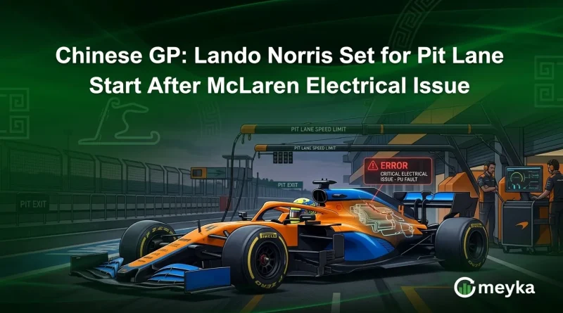 Chinese GP: Lando Norris Set for Pit Lane Start After McLaren Electrical Issue