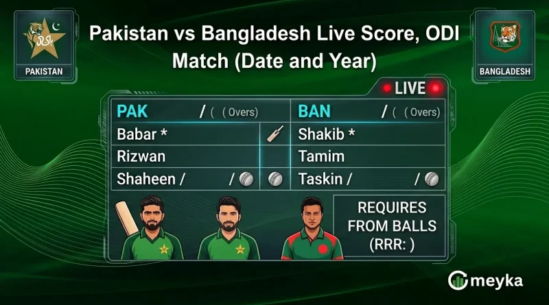 Pakistan vs Bangladesh Live Score, 2nd ODI (Mar 13, 2026)