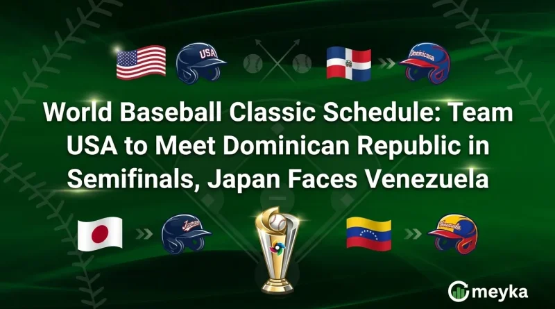 World Baseball Classic Schedule: Team USA to Meet Dominican Republic in Semifinals, Japan Faces Venezuela