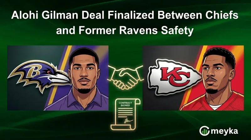 Alohi Gilman Deal Finalized Between Chiefs and Former Ravens Safety