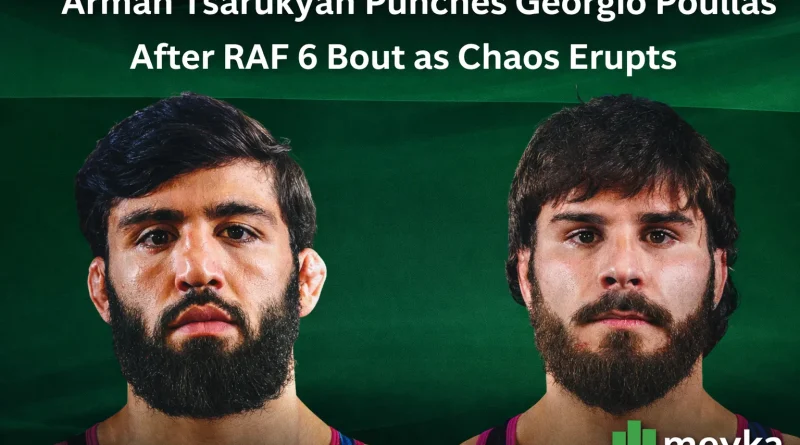 Arman Tsarukyan Punches Georgio Poullas After RAF 6 Bout as Chaos Erupts
