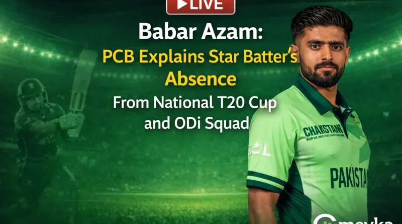 Babar Azam PCB Explains Star Batter’s Absence From National T20 Cup and ODI Squad