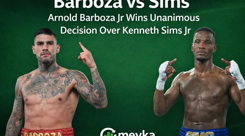 Barboza vs Sims: Arnold Barboza Jr Wins Unanimous Decision Over Kenneth Sims Jr
