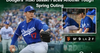 Dodgers’ Roki Sasaki Faces Another Tough Spring Outing
