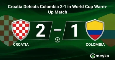 Croatia Defeats Colombia 2-1 in World Cup Warm-Up Match