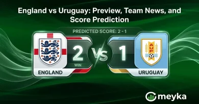 England vs Uruguay: Preview, Team News, and Score Prediction