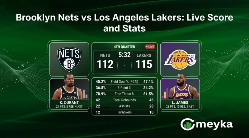 Brooklyn Nets vs Los Angeles Lakers: Live Score and Stats