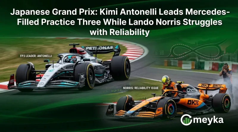 Japanese Grand Prix: Kimi Antonelli Leads Mercedes-Filled Practice Three While Lando Norris Struggles with Reliability