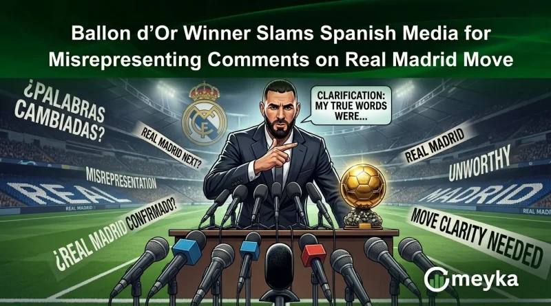 Ballon d’Or Winner Slams Spanish Media for Misrepresenting Comments on Real Madrid Move