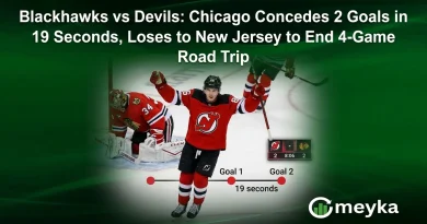 Blackhawks vs Devils: Chicago Concedes 2 Goals in 19 Seconds, Loses to New Jersey to End 4-Game Road Trip