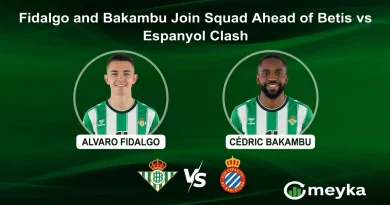 Fidalgo and Bakambu Join Squad Ahead of Betis vs Espanyol Clash