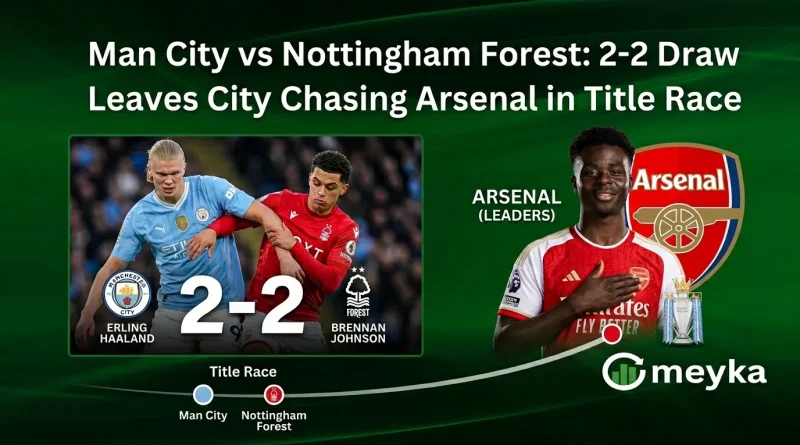 Man City vs Nottingham Forest: 2-2 Draw Leaves City Chasing Arsenal in Title Race
