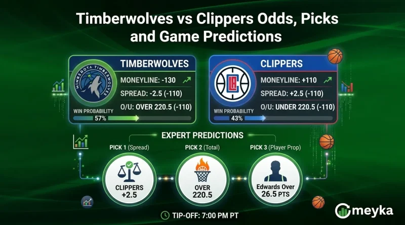 Timberwolves vs Clippers Odds, Picks and Game Predictions