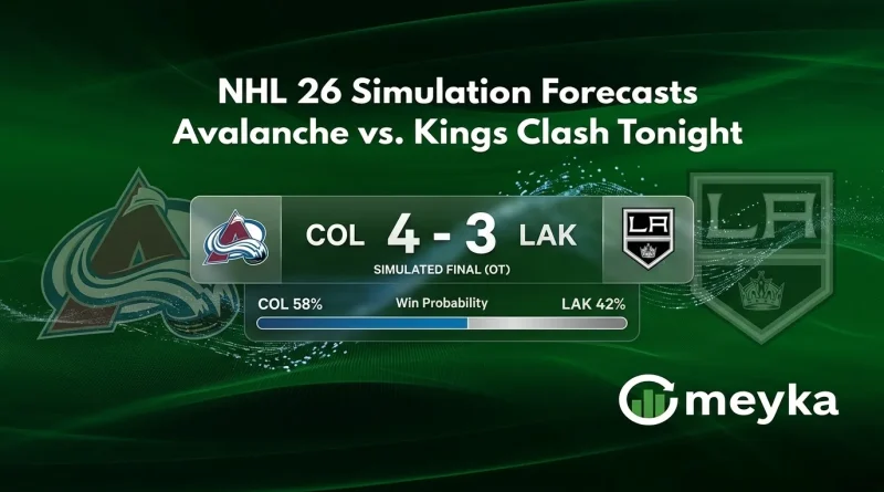 NHL 26 Simulation Forecasts Avalanche vs. Kings Clash Tonight