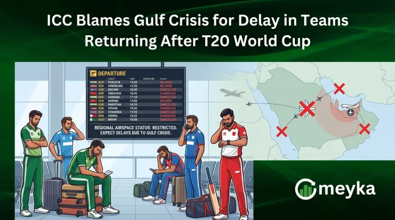 ICC Blames Gulf Crisis for Delay in Teams Returning After T20 World Cup