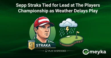 Sepp Straka Tied for Lead at The Players Championship as Weather Delays Play