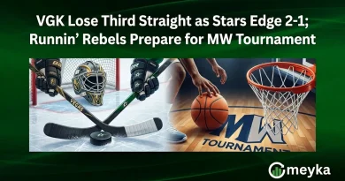 VGK Lose Third Straight as Stars Edge 2-1; Runnin’ Rebels Prepare for MW Tournament