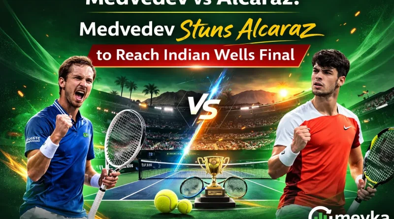 Medvedev vs Alcaraz Medvedev Stuns Alcaraz to Reach Indian Wells Final