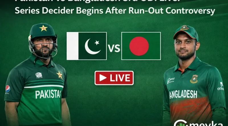 Pakistan vs Bangladesh 3rd ODI Live Series Decider Begins After Run-Out Controversy