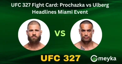 UFC 327 Fight Card: Prochazka vs Ulberg Headlines Miami Event