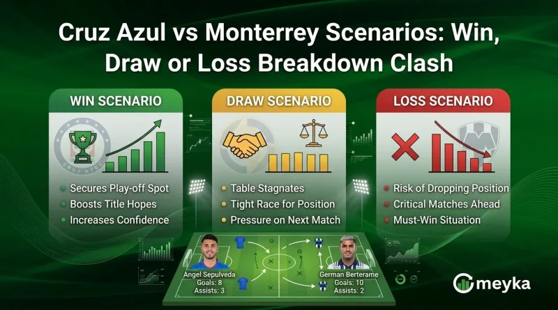 Cruz Azul vs Monterrey Scenarios: Win, Draw or Loss Breakdown