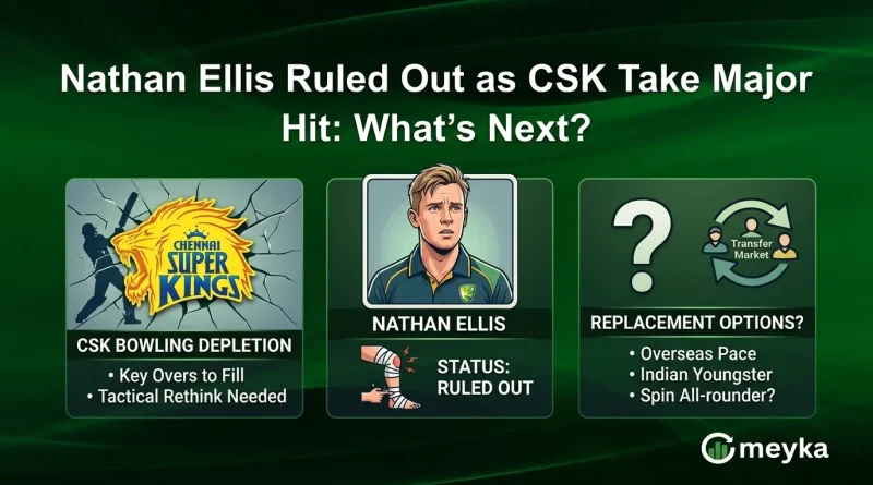 Nathan Ellis Ruled Out as CSK Take Major Hit: What’s Next?