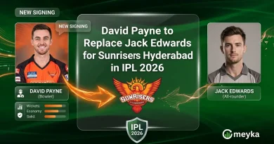 David Payne to Replace Jack Edwards for Sunrisers Hyderabad in IPL 2026