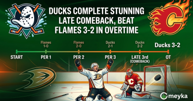 Ducks Complete Stunning Late Comeback, Beat Flames 3-2 in Overtime