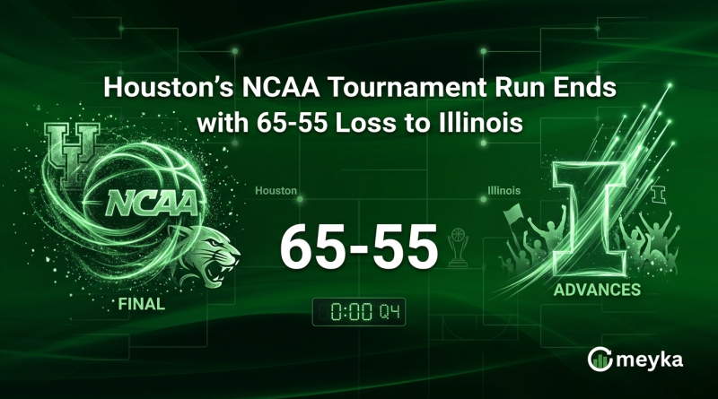 Houston’s NCAA Tournament Run Ends with 65-55 Loss to Illinois