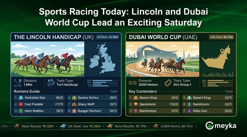 Sports Racing Today: Lincoln and Dubai World Cup Lead an Exciting Saturday