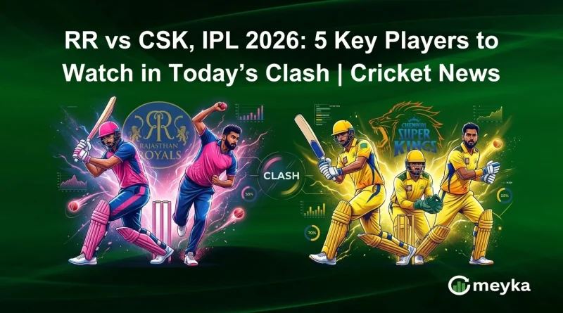 RR vs CSK, IPL 2026: 5 Key Players to Watch in Today’s Clash | Cricket News