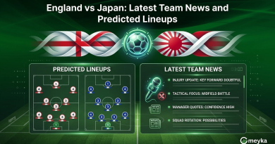 England vs Japan: Latest Team News and Predicted Lineups