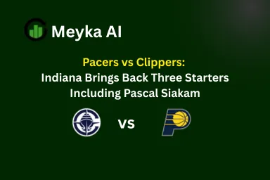 Pacers vs Clippers: Indiana Brings Back Three Starters Including Pascal Siakam