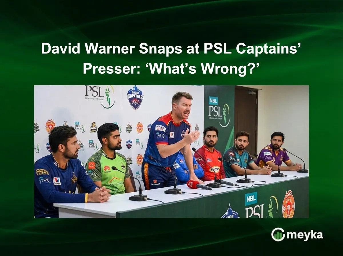 David Warner Snaps at PSL Captains’ Presser: ‘What’s Wrong?’