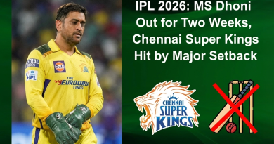 IPL 2026: MS Dhoni Out for Two Weeks, Chennai Super Kings Hit by Major Setback