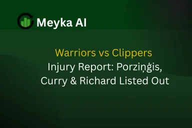 Warriors vs Clippers Injury Report: Porziņģis, Curry & Richard Listed Out