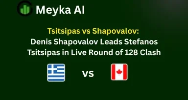 Tsitsipas vs Shapovalov: Denis Shapovalov Leads Stefanos Tsitsipas in Live Round of 128 Clash