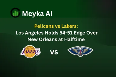 Pelicans vs Lakers: Los Angeles Holds 54-51 Edge Over New Orleans at Halftime