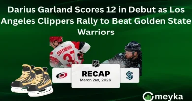 Daccord’s 35-Stop Performance Powers Kraken Past Hurricanes, Snaps 12-Game Point Streak