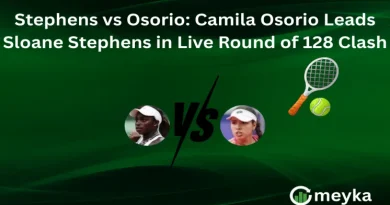 Stephens vs Osorio: Camila Osorio Leads Sloane Stephens in Live Round of 128 Clash