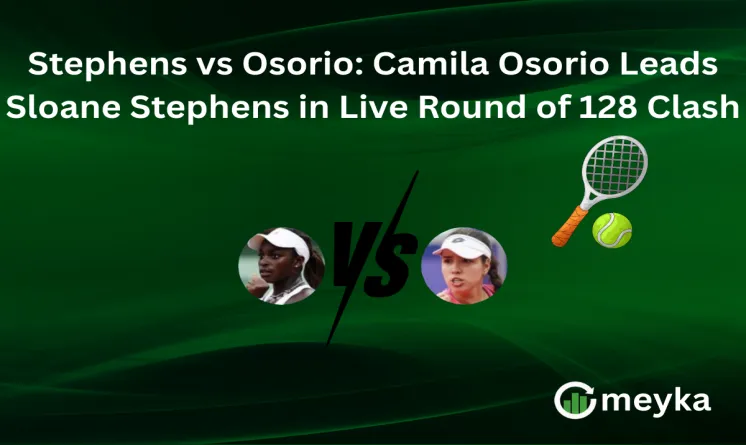 Stephens vs Osorio: Camila Osorio Leads Sloane Stephens in Live Round of 128 Clash